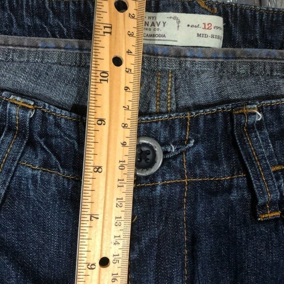 Old Navy Jeans Mid Rise Flare Jeans Womens 12 - Picture 9 of 11